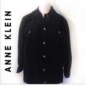 Anne Klein Vintage Wmn’s Blk Velvet Sz M. Thermo